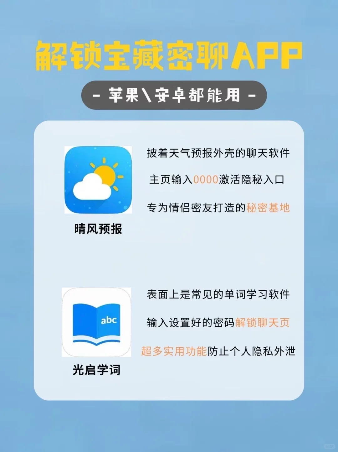 苹果/安卓用户保护隐私的首选app