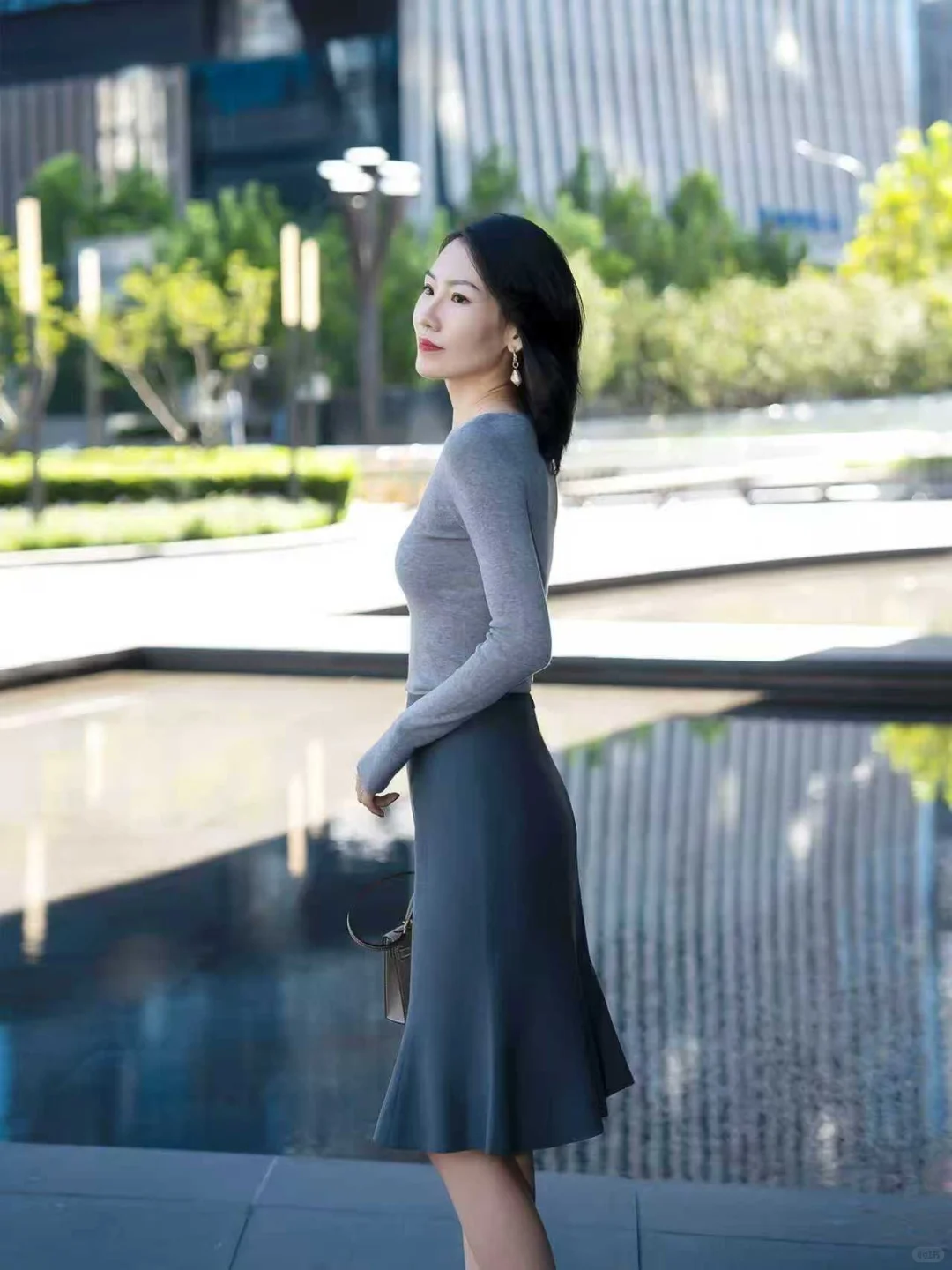 LadyJ｜弹力羊毛秋冬优雅鱼尾半裙