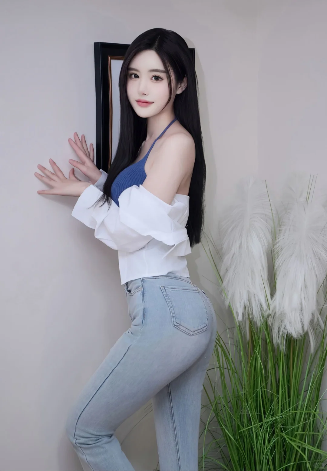 秀人模特@晚苏 清纯美腿写真
