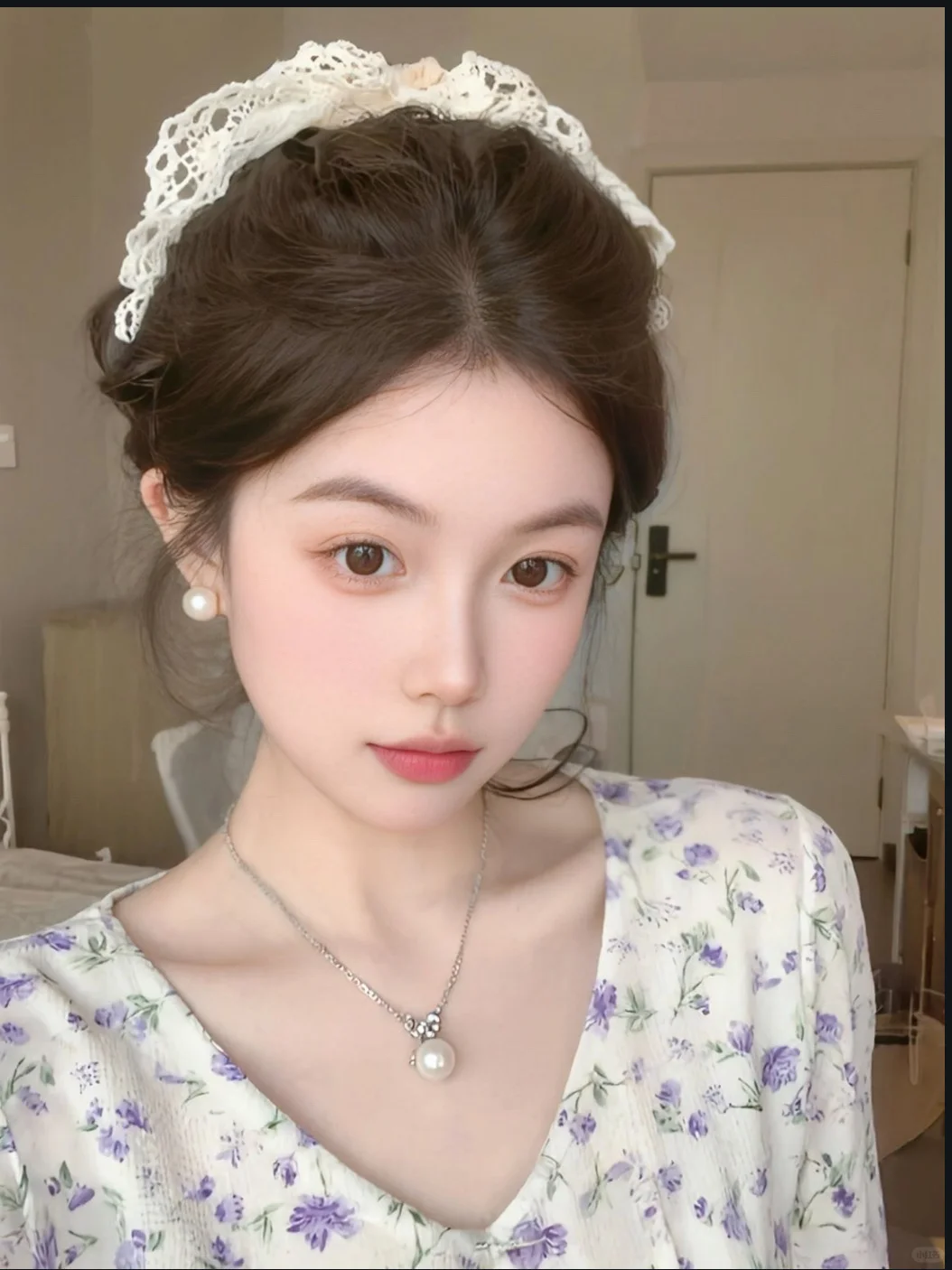 ins甜妹感头像拍照姿势