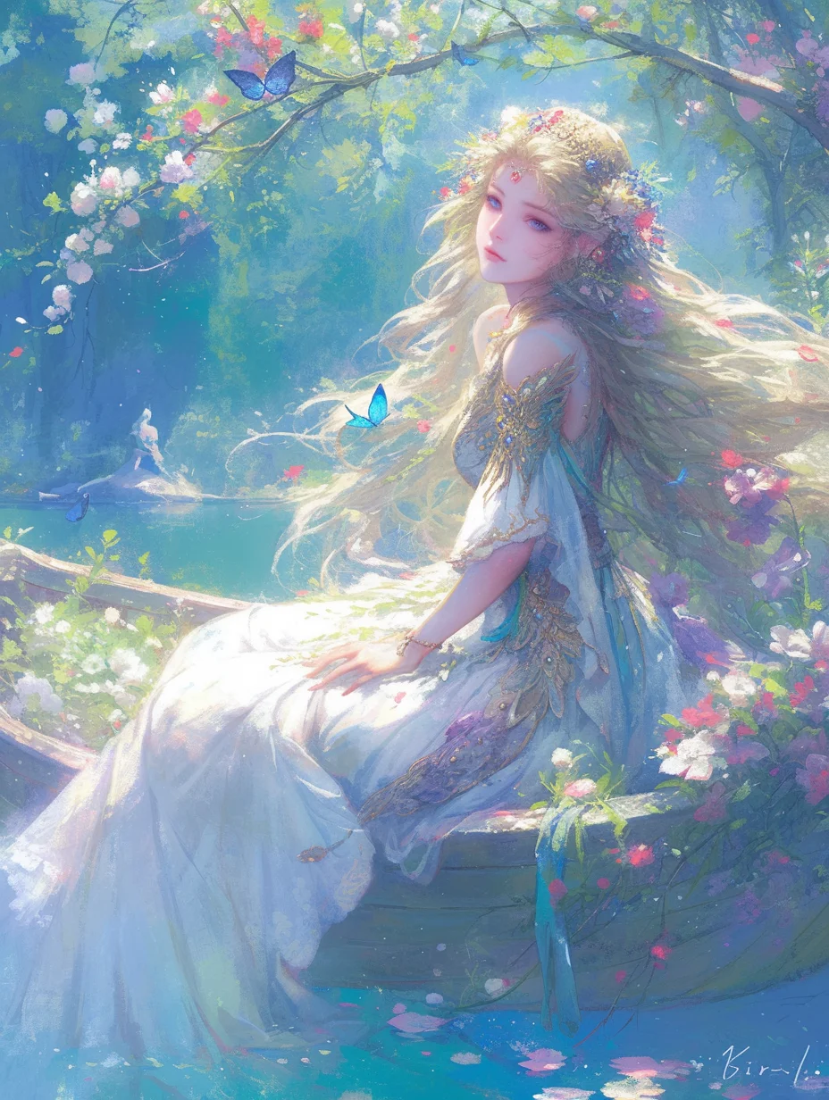 树荫下的海洋女神