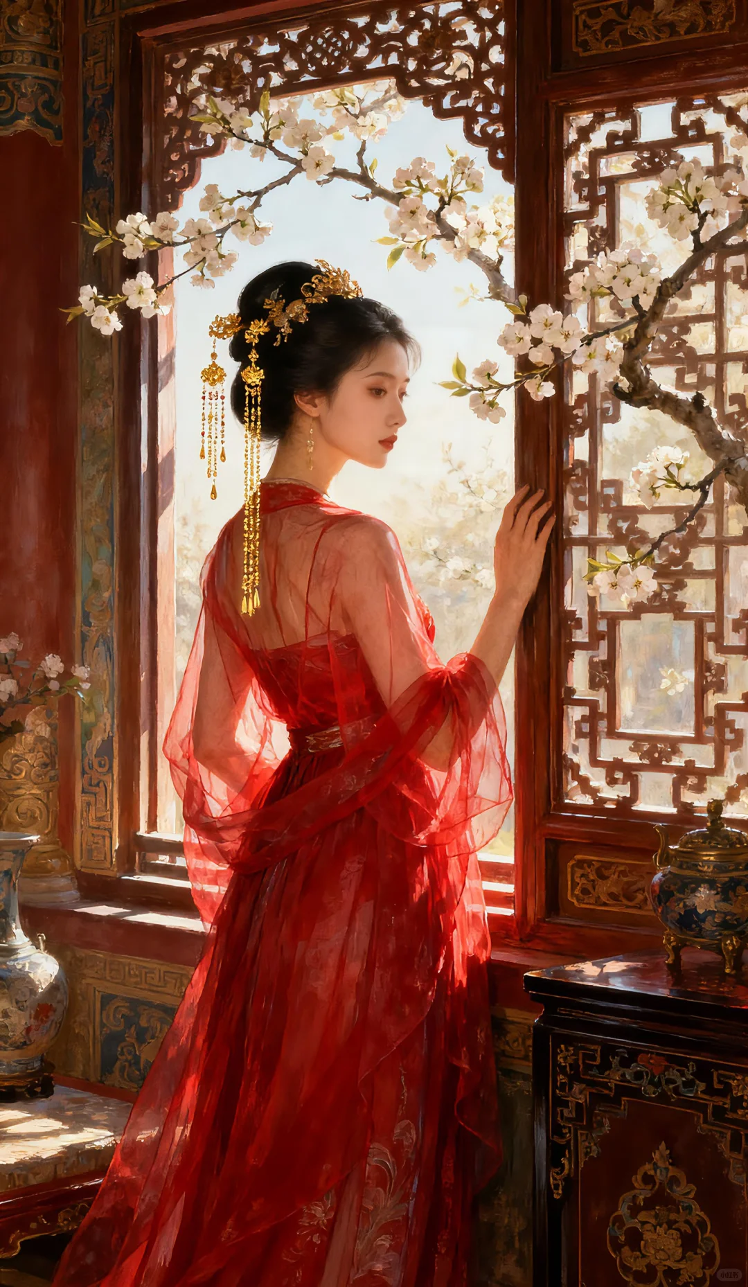 国风美女，“妖艳”式美感