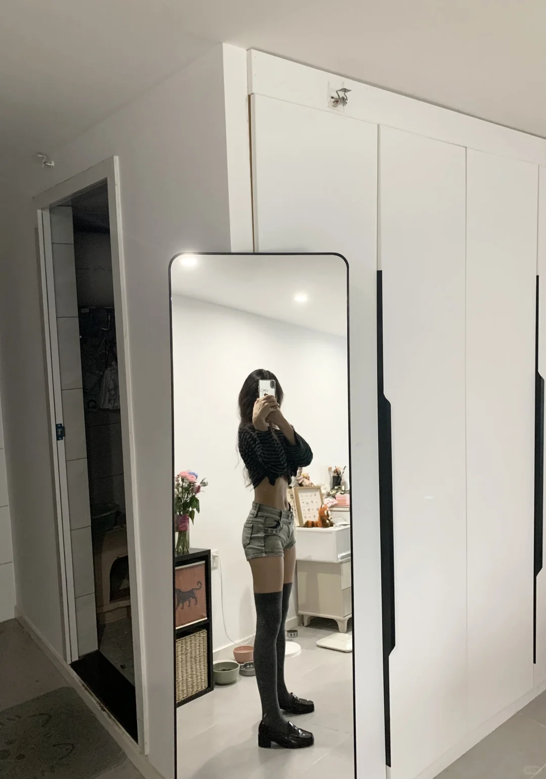 160 95斤/过膝袜穿搭