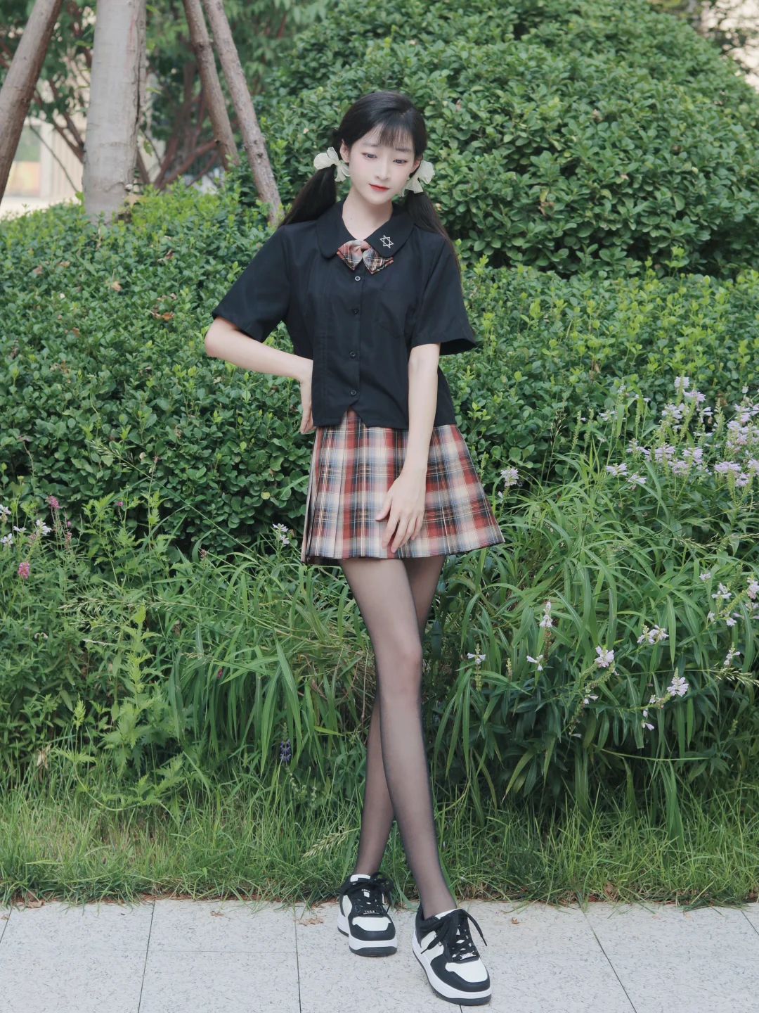 还是很喜欢黑色系jk💗~