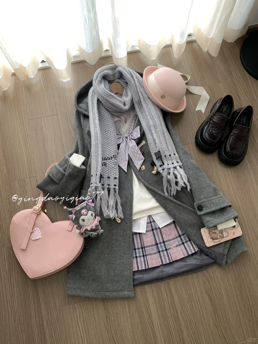 没错 最近很火的平铺jk穿搭都是我拍的