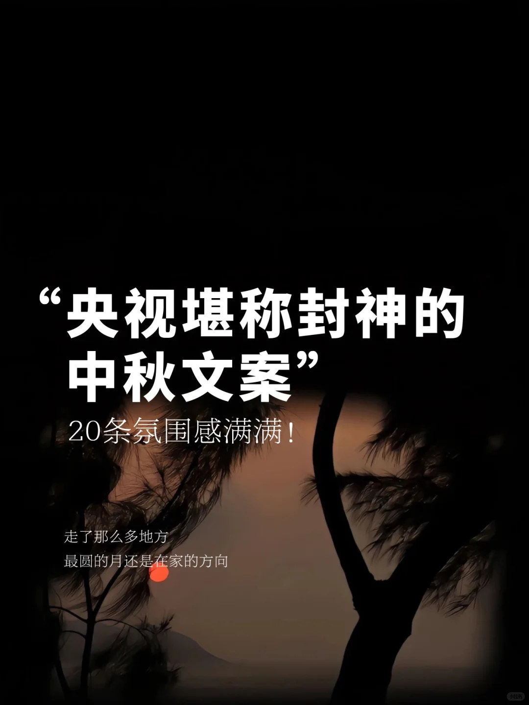 不愧是央视堪称封神的中秋文案，氛围感满满