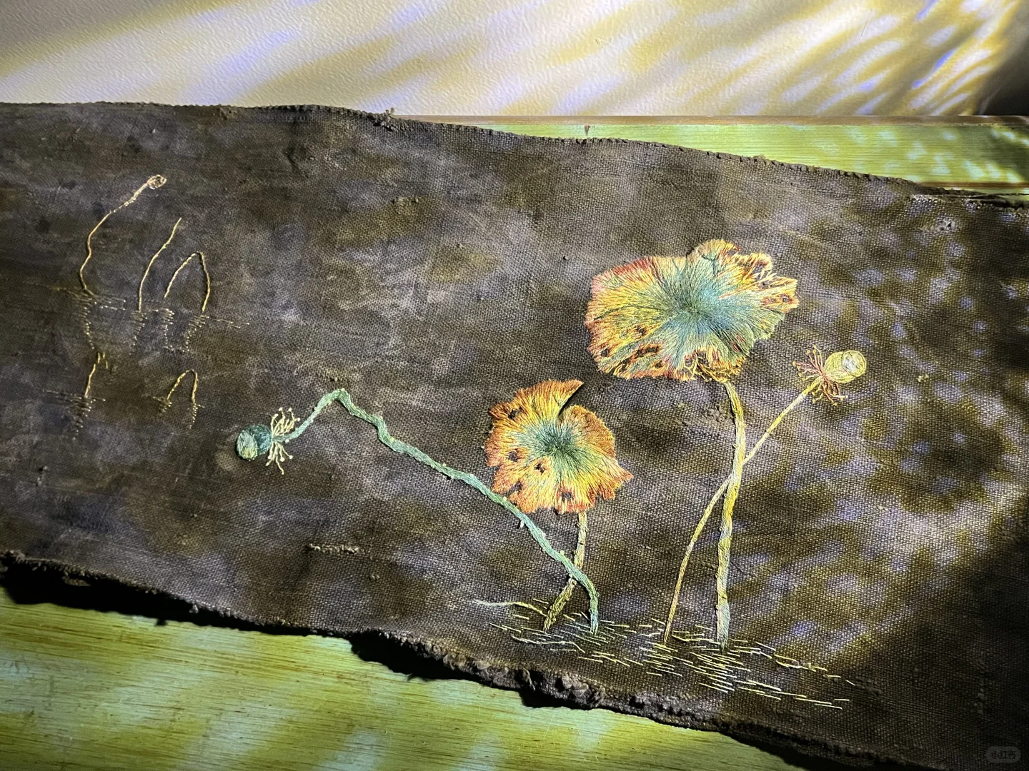 这个残荷有点儿妖艳