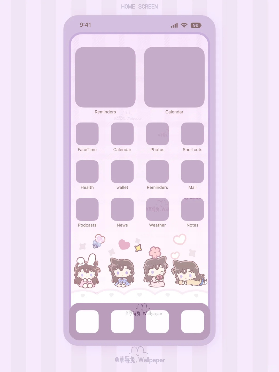 173｜浪漫紫-毛利兰｜手机壁纸