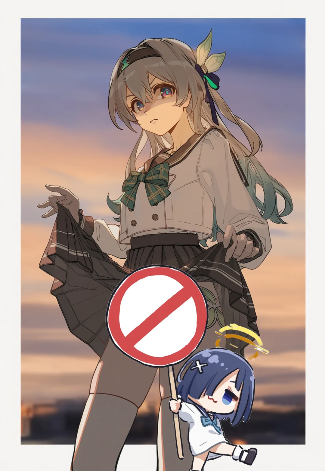 一脸嫌弃的JK流萤~第二弹