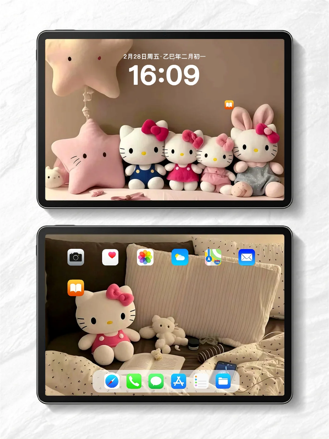 这也太可爱了吧～Kitty壁纸！｜iPad壁纸