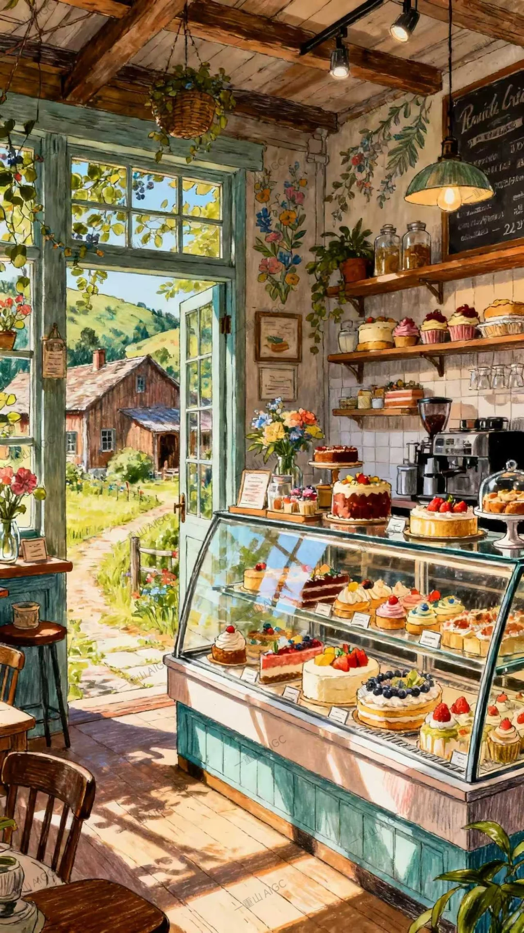 阳光明媚，蛋糕店营业中🍰