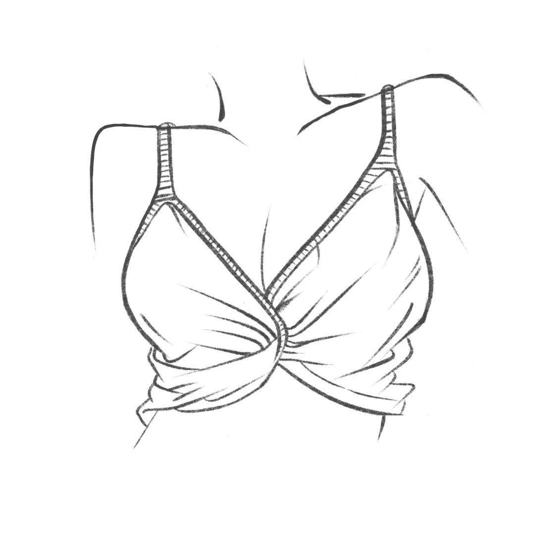 procreate素描 性感小吊带