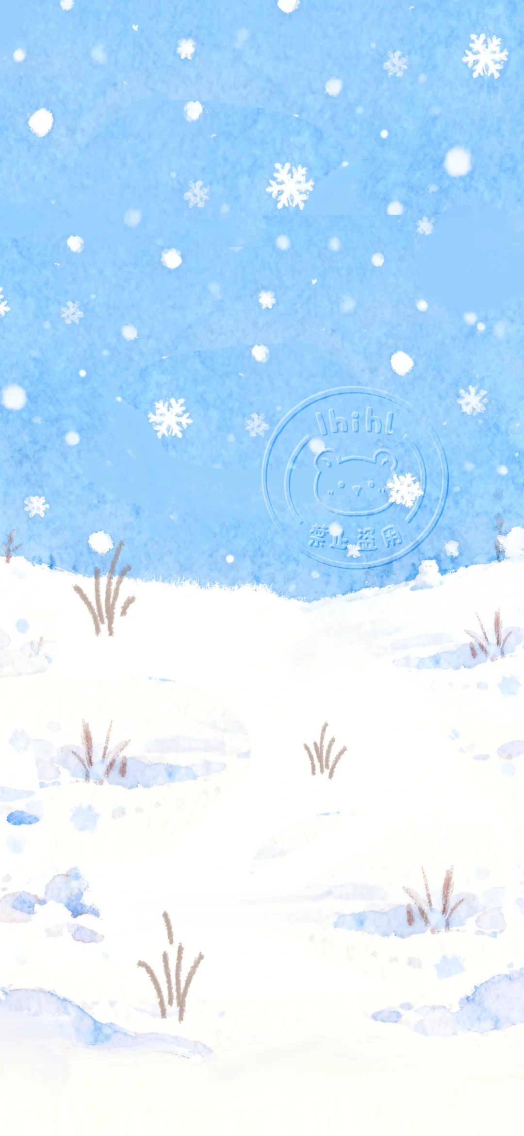 可爱手机壁纸❄️｜冬季限定Kitty✖️雪人⛄️🎄