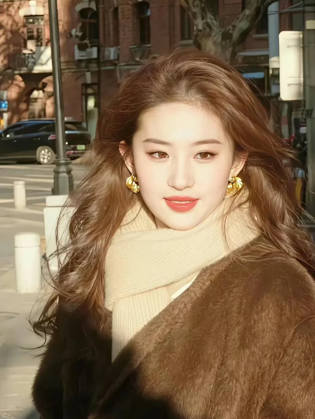 冬日暖阳刘亦菲