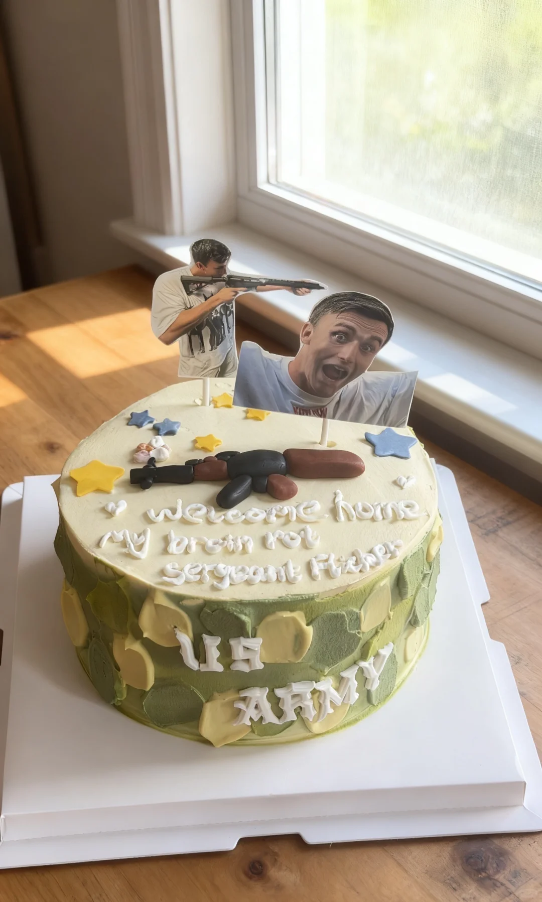 🇺🇸尔湾私房//美式士兵迷彩蛋糕