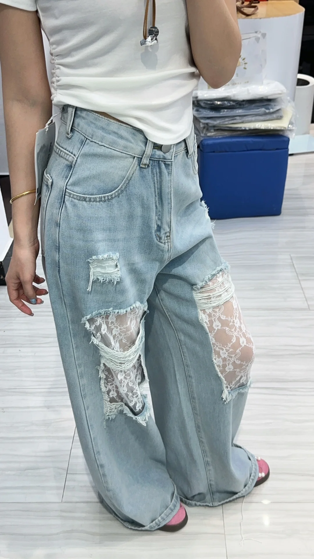 好多年没尝试过破洞裤了！！