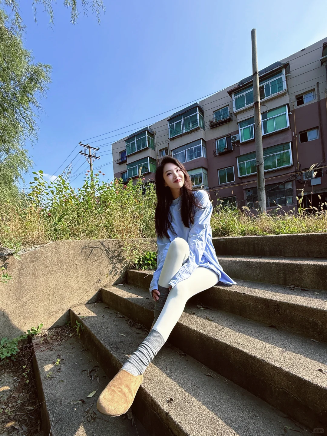 瑜伽女孩的ootd、瑜伽裤