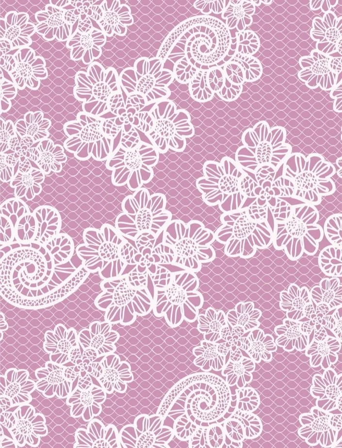 蕾丝素材分享——温柔白色蕾丝