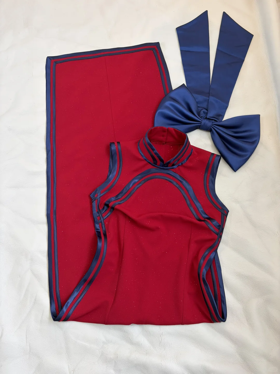 旗袍超显瘦适合各种身材的福星❤️💙❤️💙