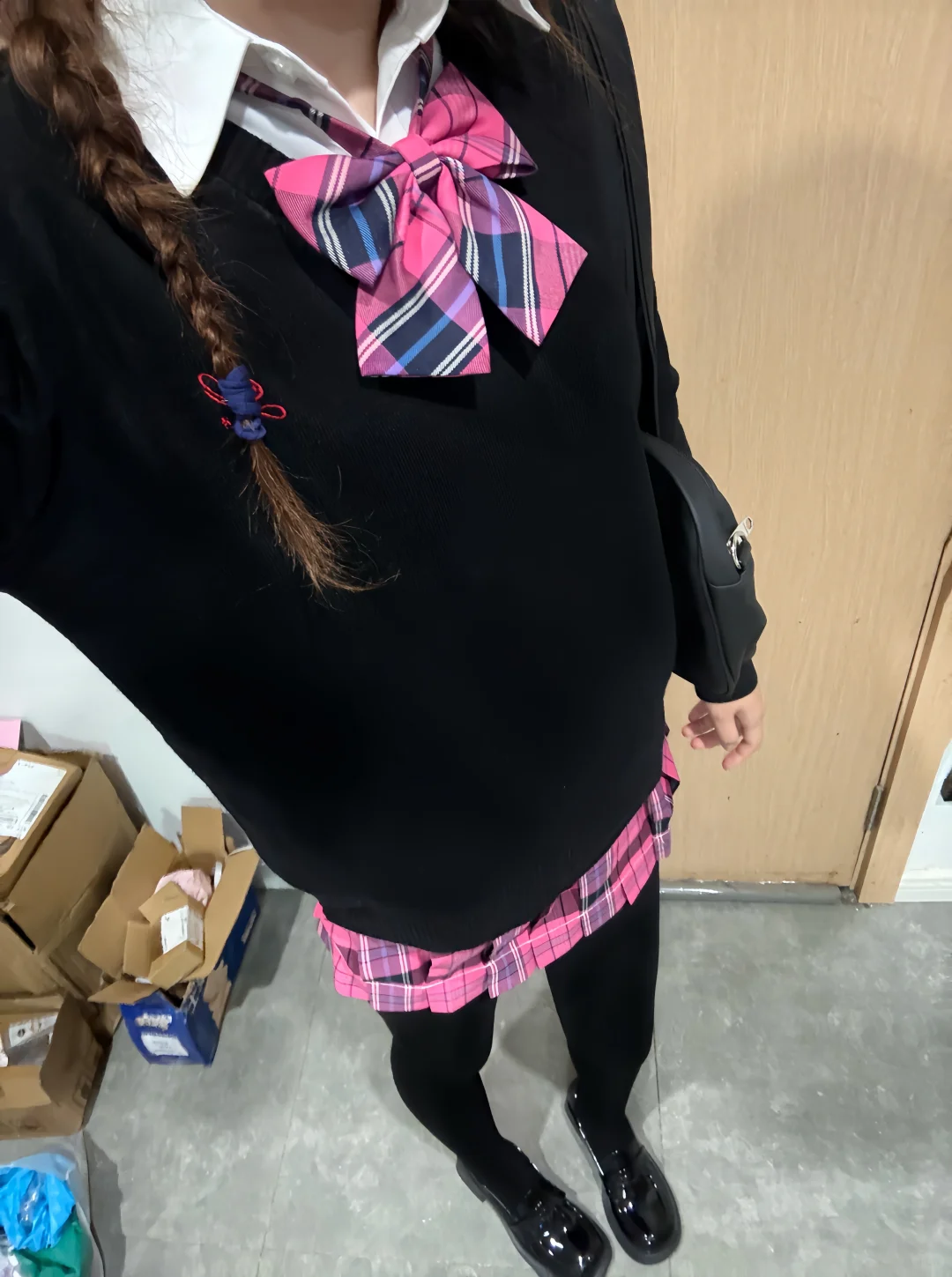 秋天穿JK配厚黑！