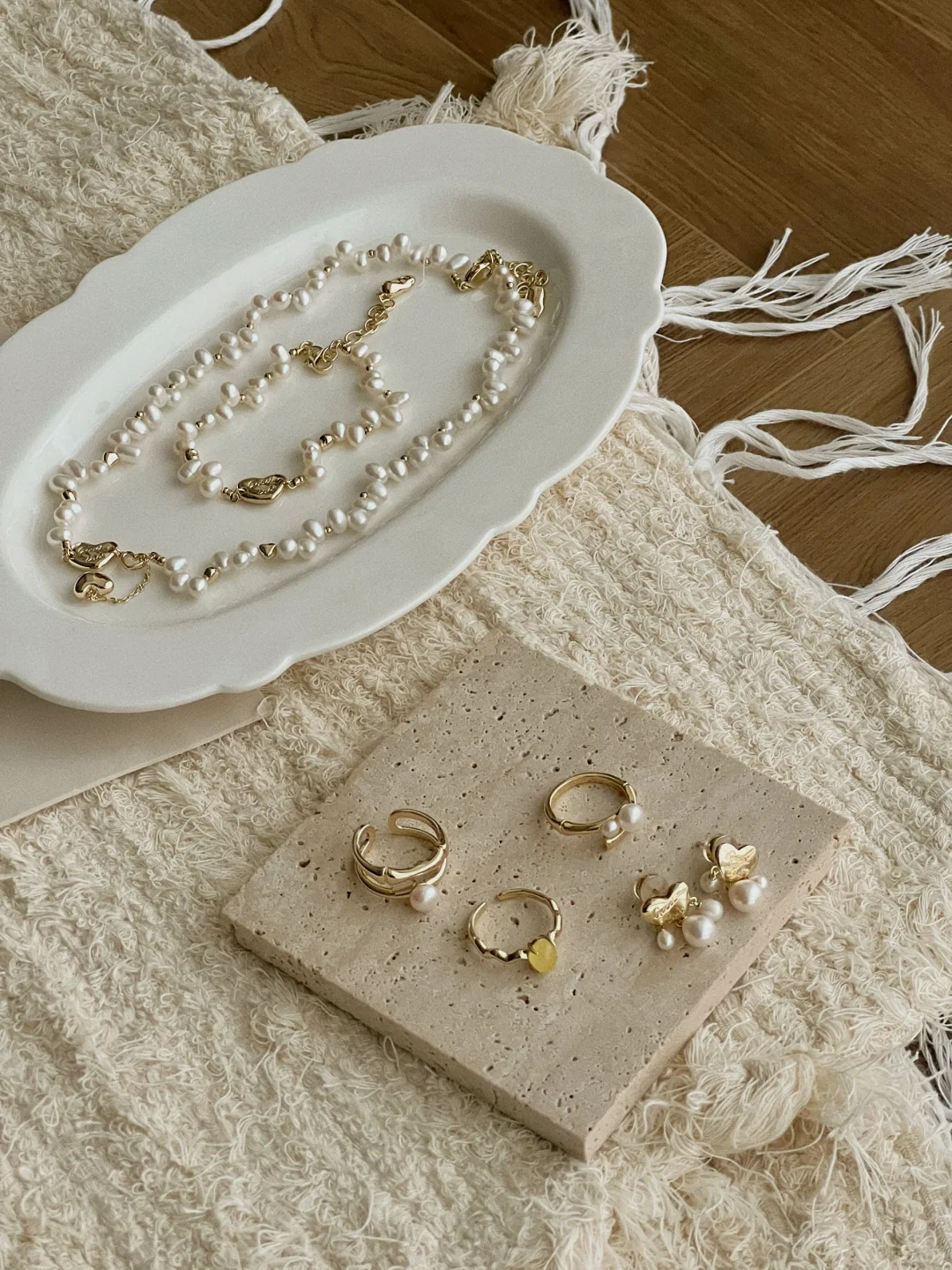 ✨🤍爱心珍珠巴洛克,夏日吊带的时髦单品