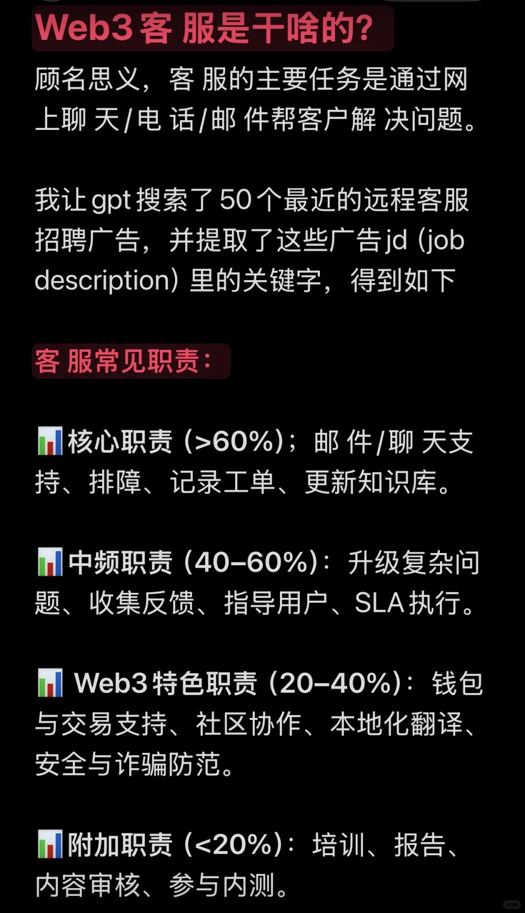 Web3新手岗位介绍1️⃣:被低估的客 服