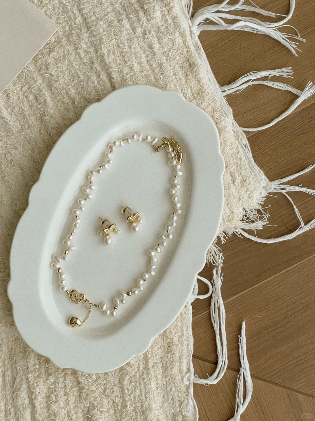 ✨🤍爱心珍珠巴洛克,夏日吊带的时髦单品