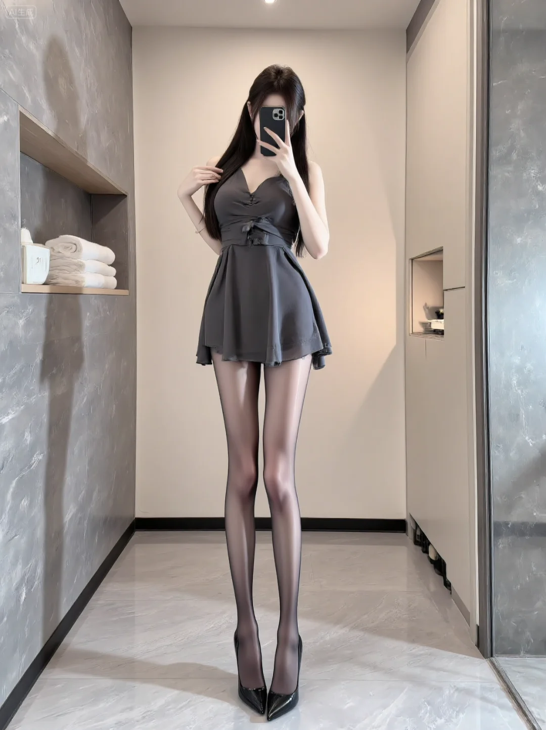 丝袜轻裹,解锁秋日高级感