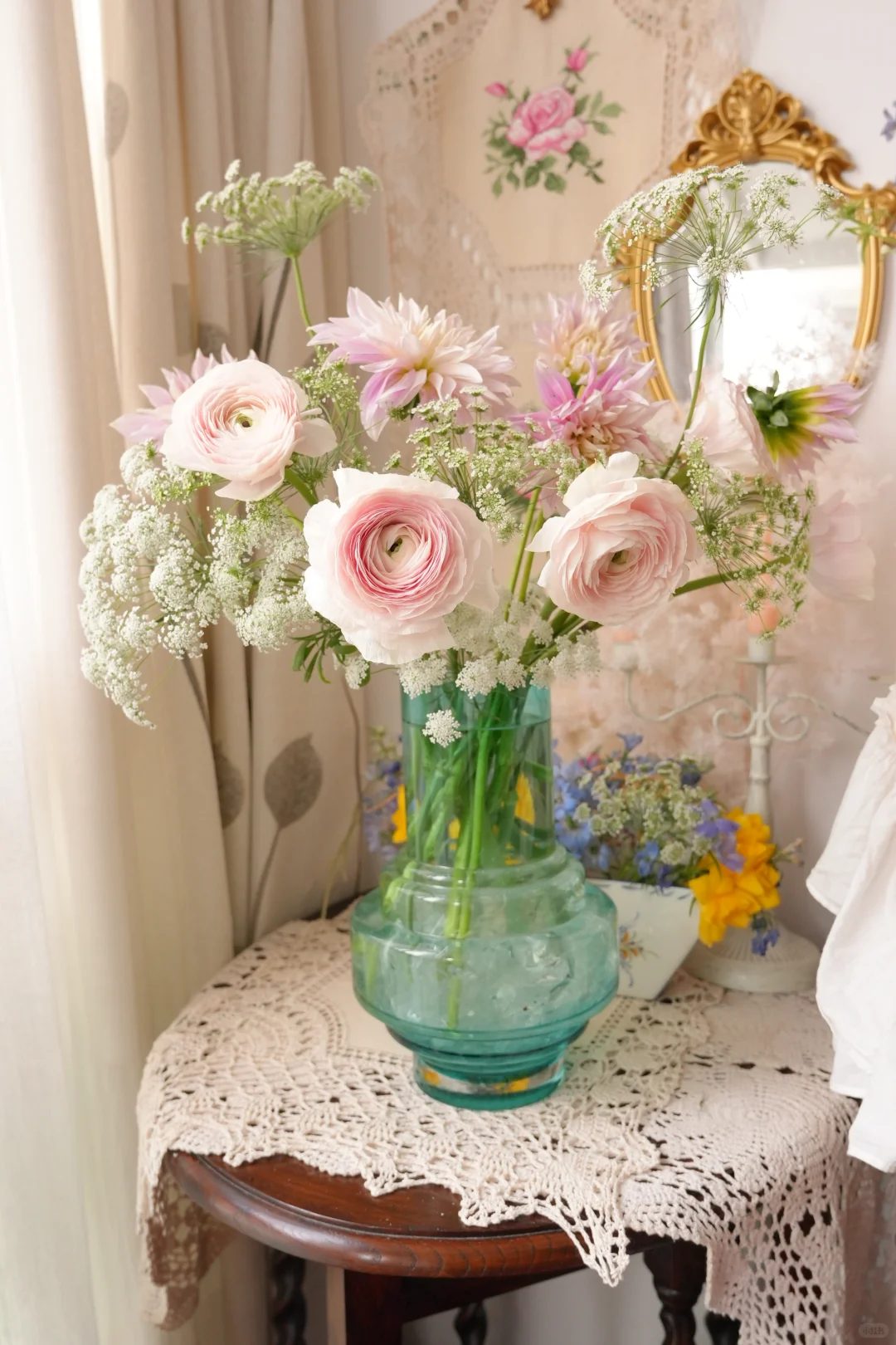 春系插花|蕾丝和少女