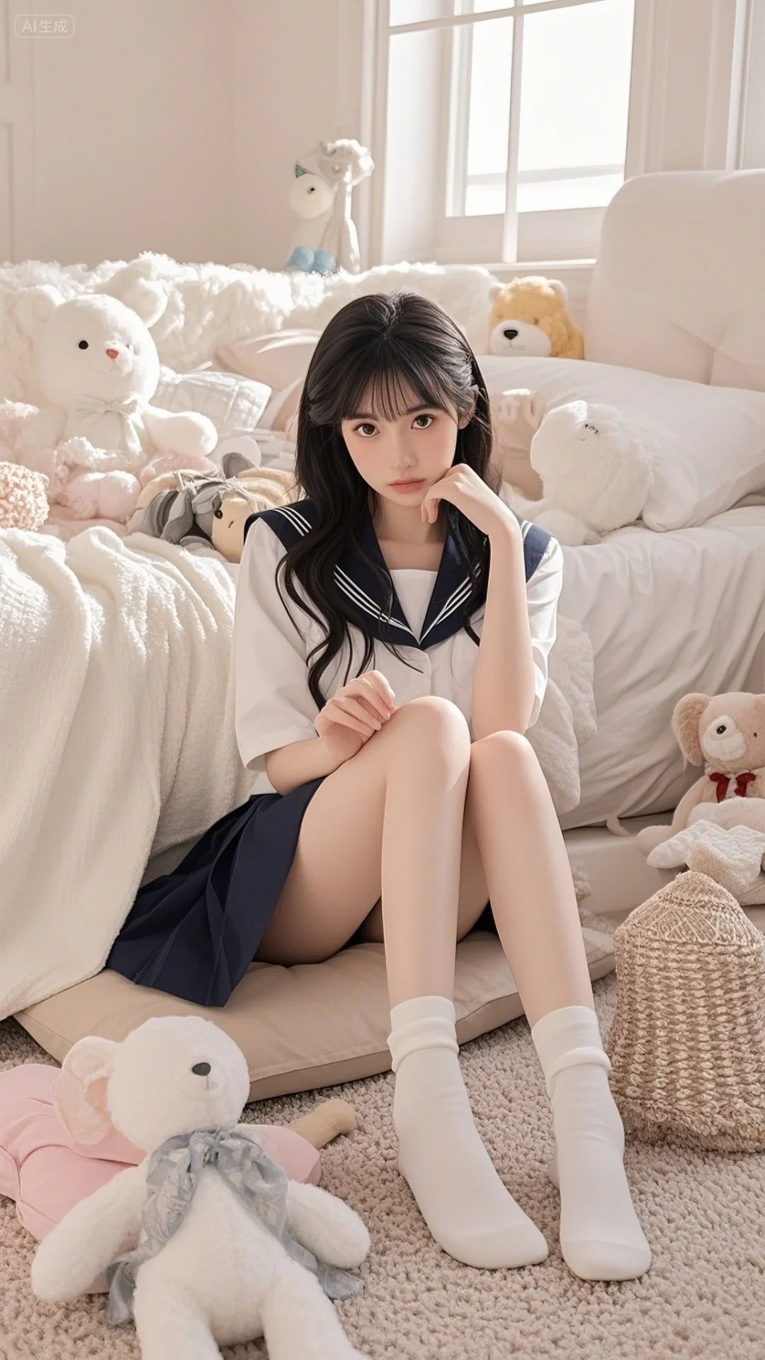 韩系jk制服甜妹！太乖了～
