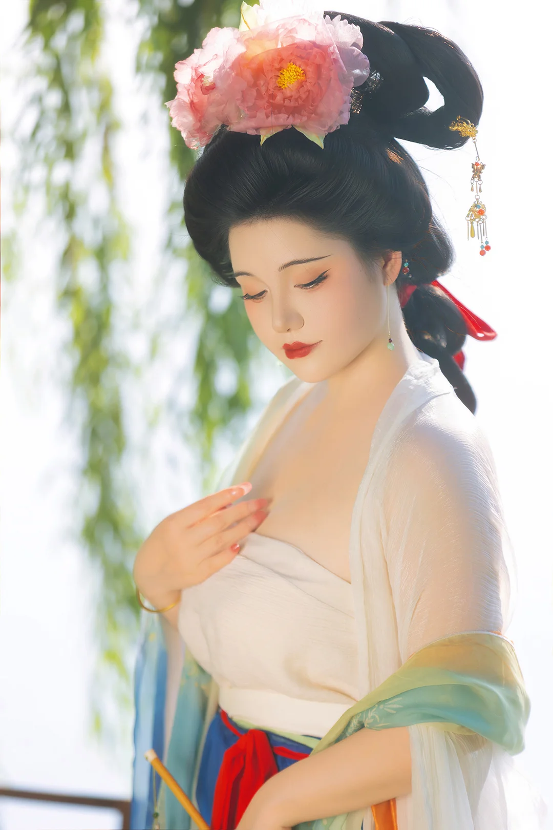 仿白伯骅仕女图｜肉肉妹妹的专属氛围感～