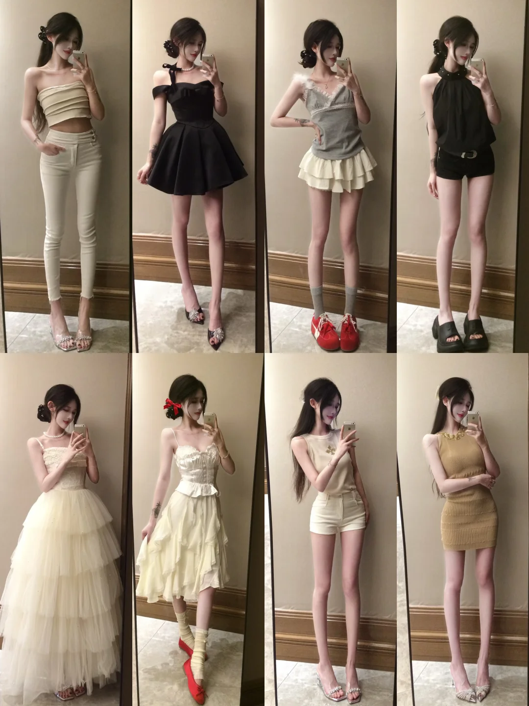 3️⃣2️⃣套🫧｜纯欲辣妹风穿搭分享！！