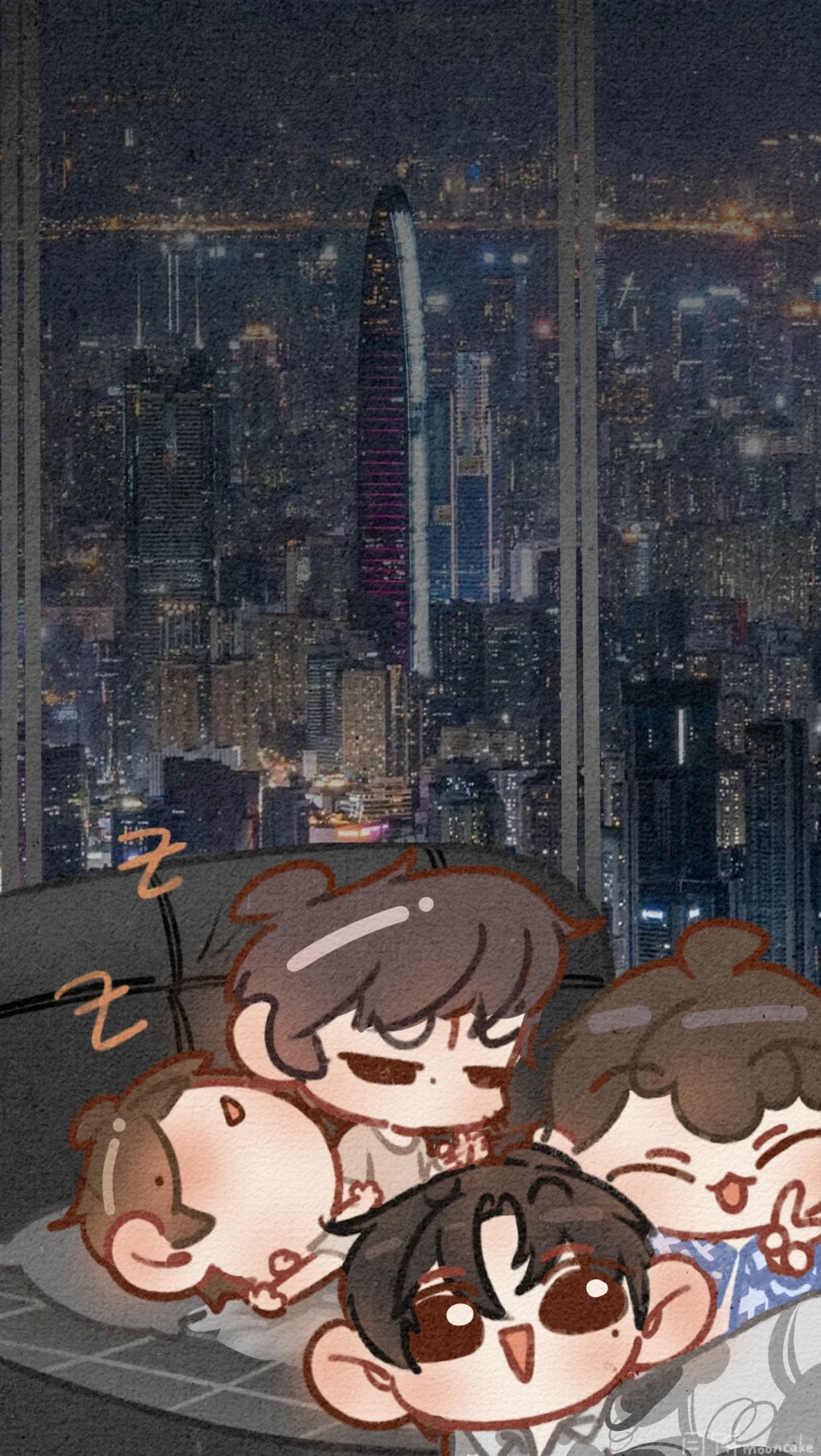 四人全家福！