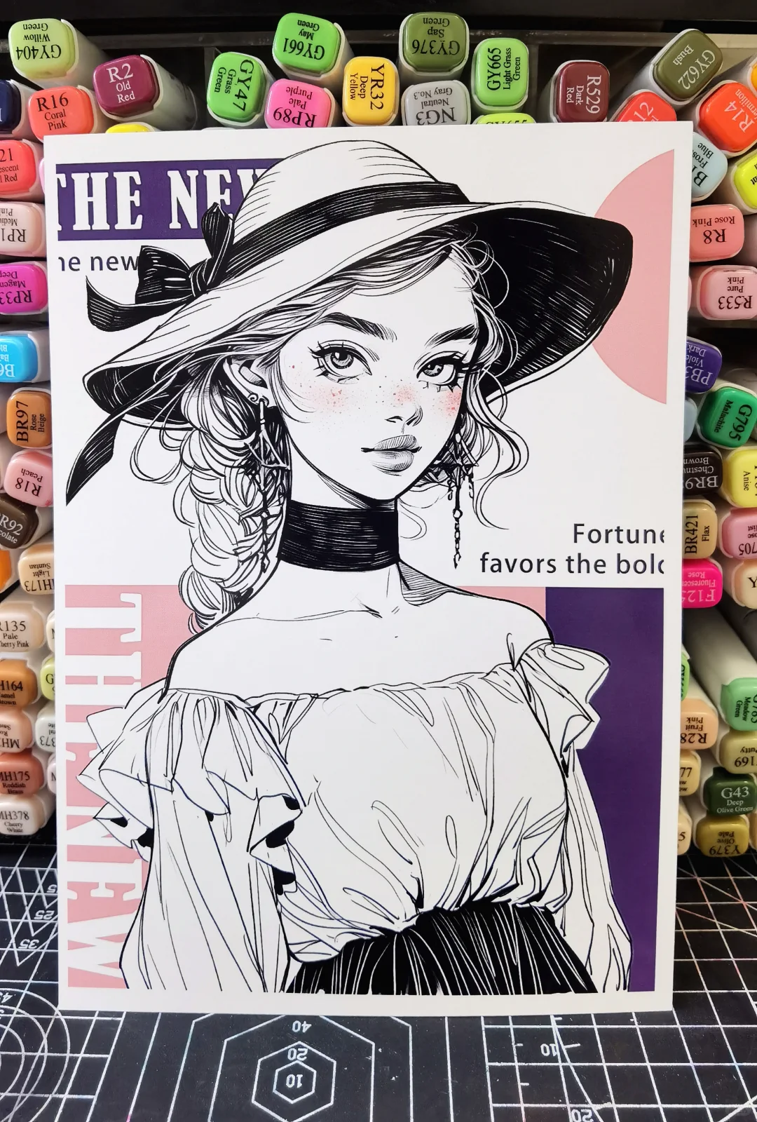 杂志风中高阶漫画人物临摹卡