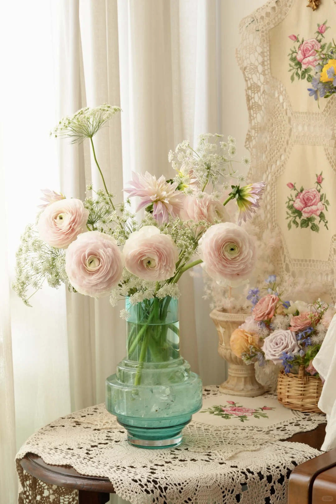 春系插花|蕾丝和少女