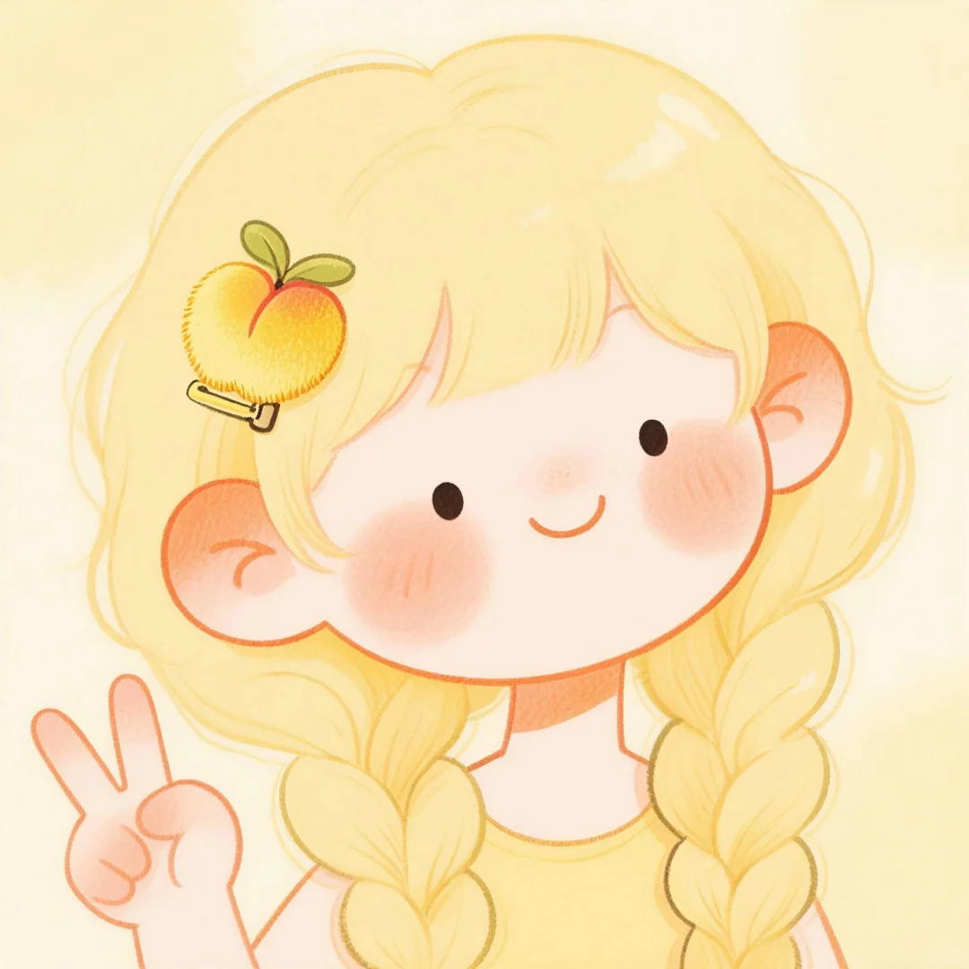 金发女孩👧🏻，被可爱到！💛🧡