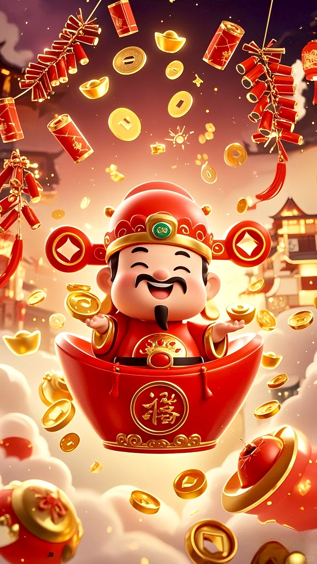 初五迎财神 18张好运壁纸来了 附好运贴士