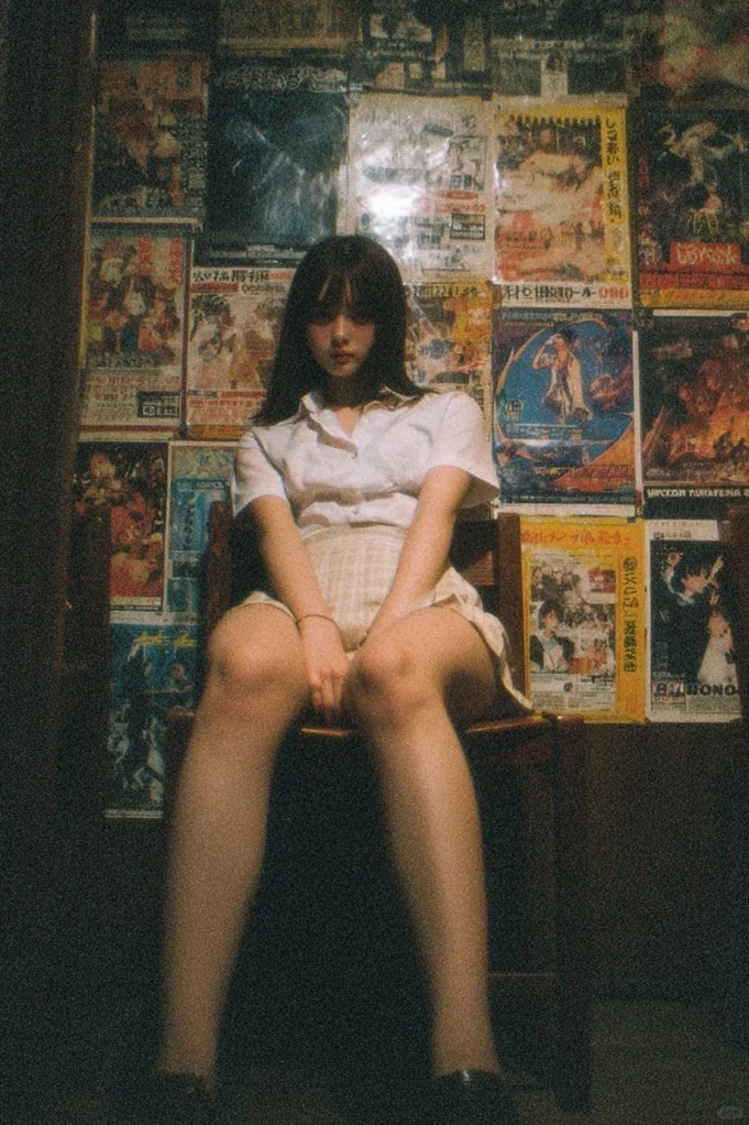 迷人的光影、日系胶片氛围感少女写真丨酒馆