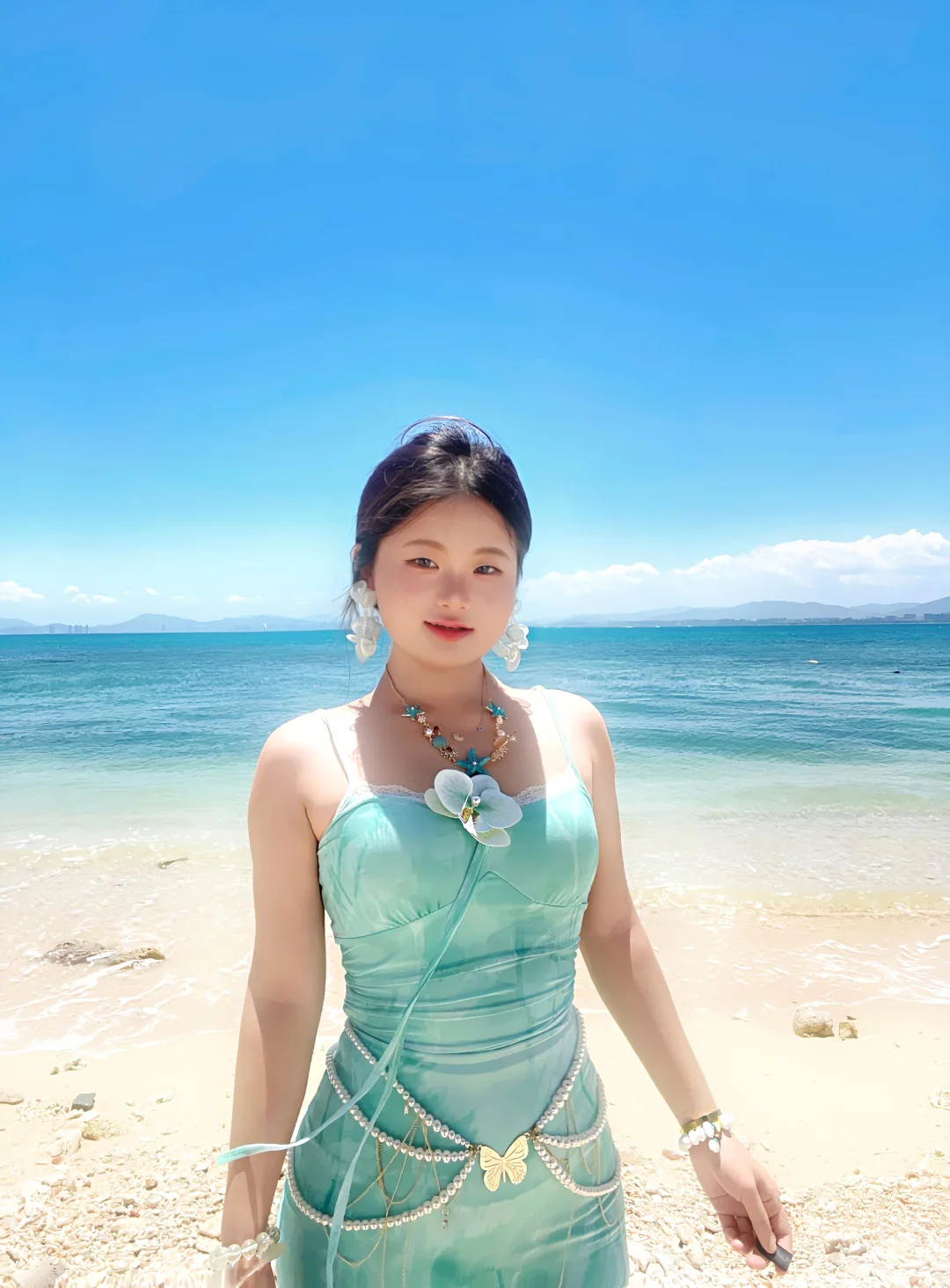 🛥️|沙漏偏梨海边蓝色战袍!🌊”