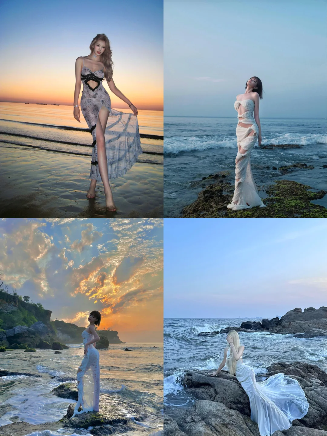 存一些海边🌊的多巴胺穿搭