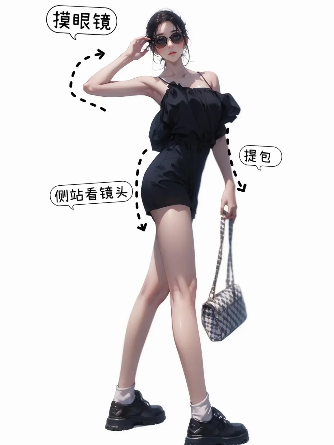 万能辣妹拍照姿势，满满的氛围感赞爆了👍