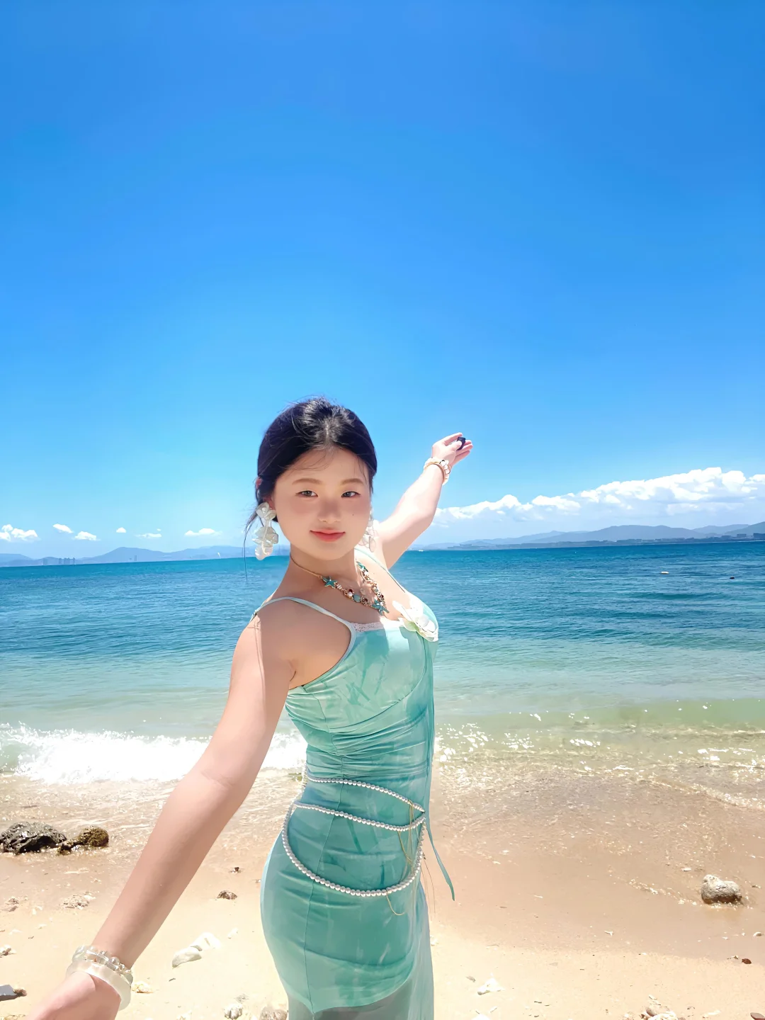 🛥️|沙漏偏梨海边蓝色战袍!🌊”