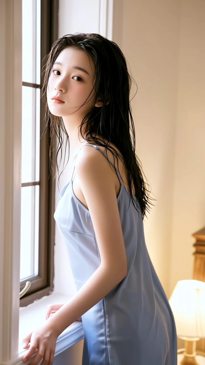 洗个淋浴也太有韵味了吧~💦