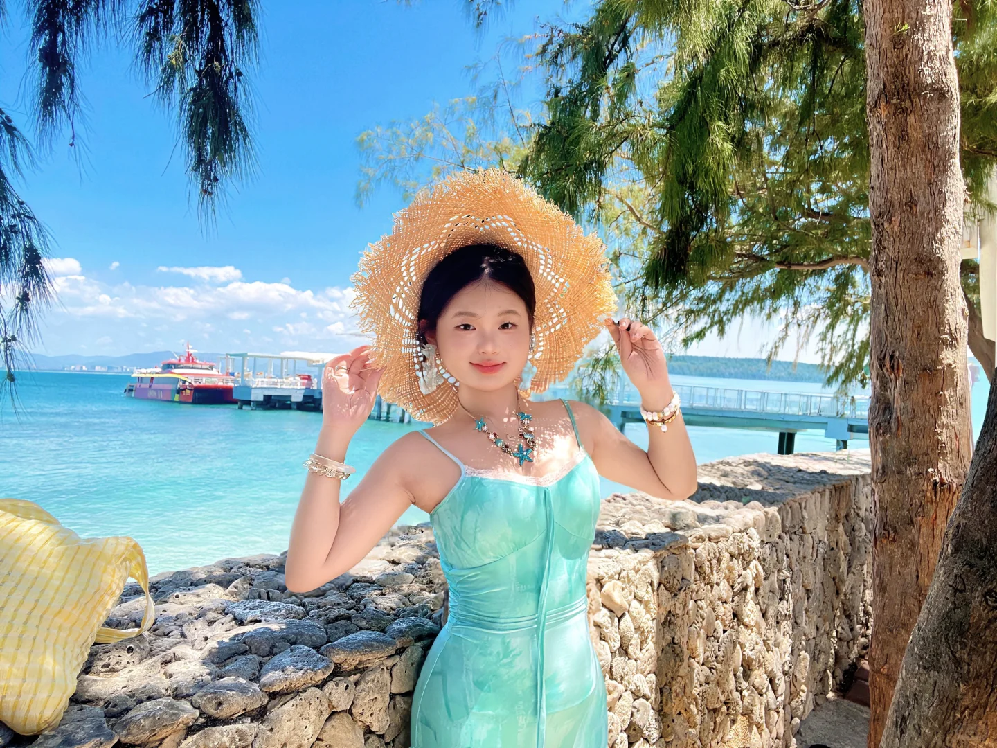 🛥️|沙漏偏梨海边蓝色战袍!🌊”