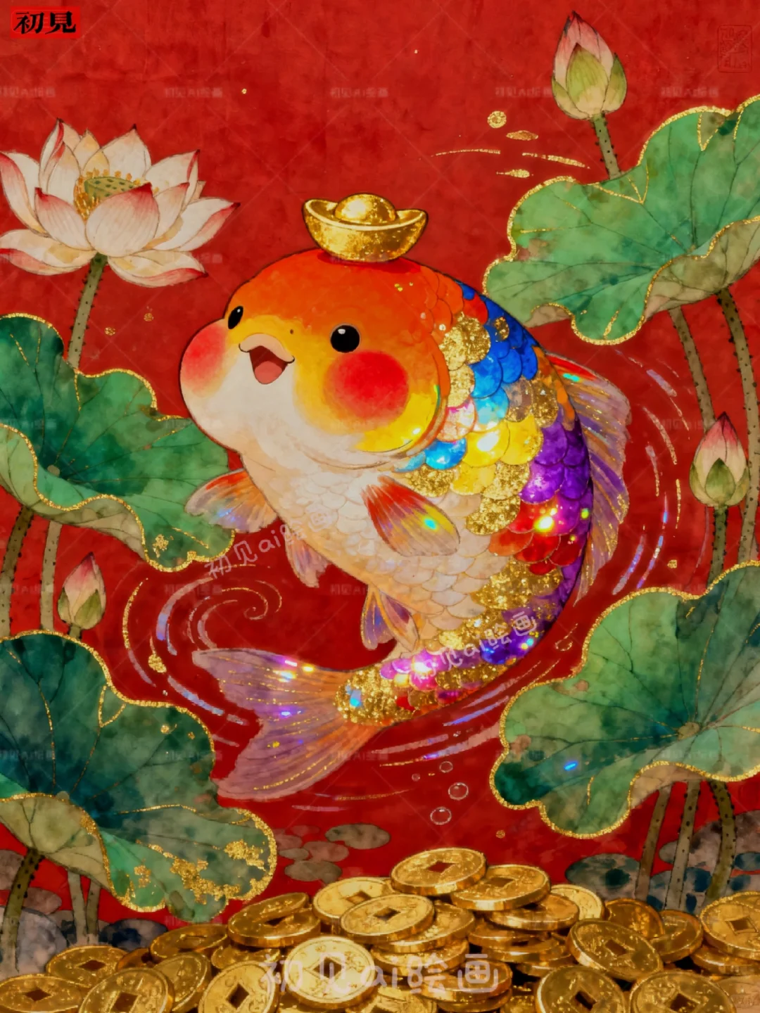 鱼戏莲叶间⑤