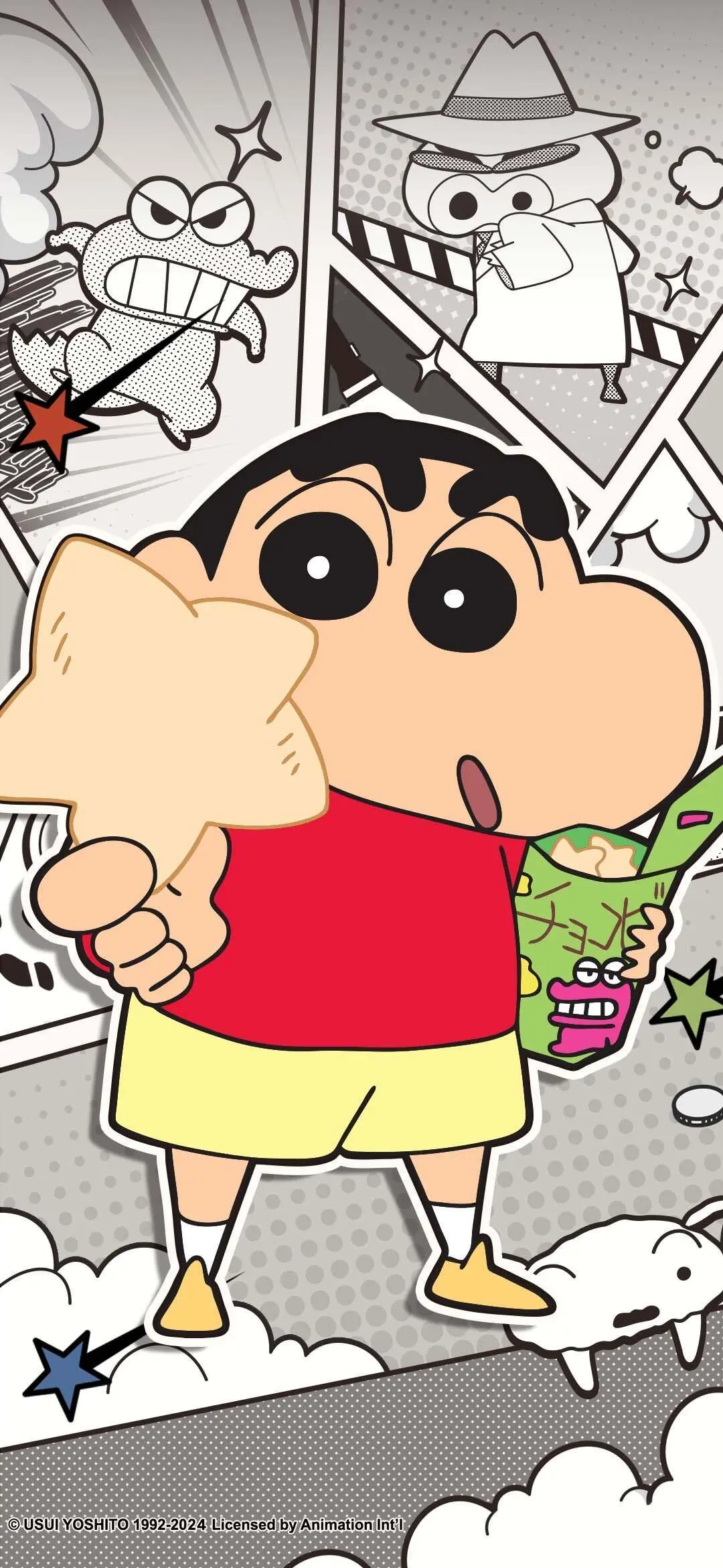 蜡笔小新〡手机壁纸锁屏清新治愈动画片动漫