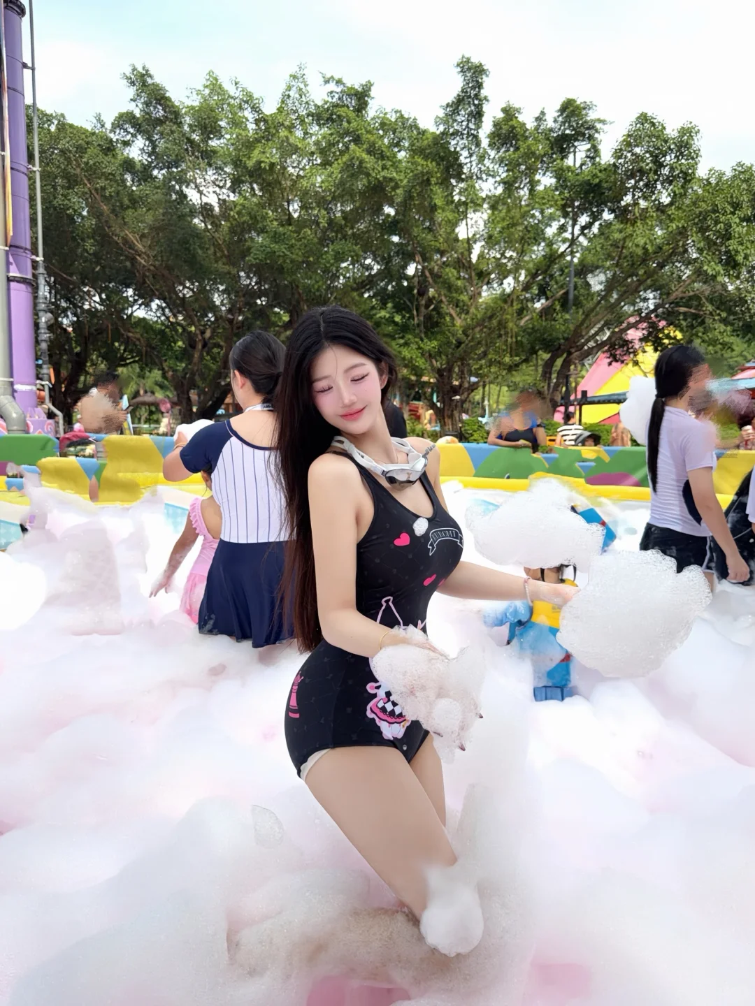 在水里无比放松 轻松 自由感💦