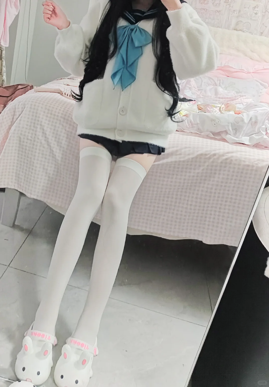 对镜拍下