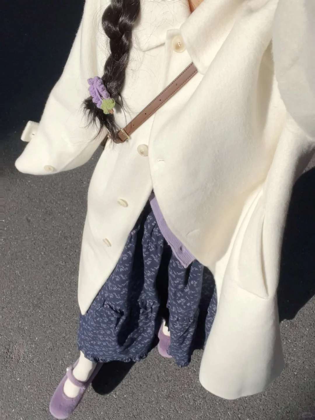 啊啊啊开始期待冬天啦嫣紫蔷薇碎花裙好漂亮