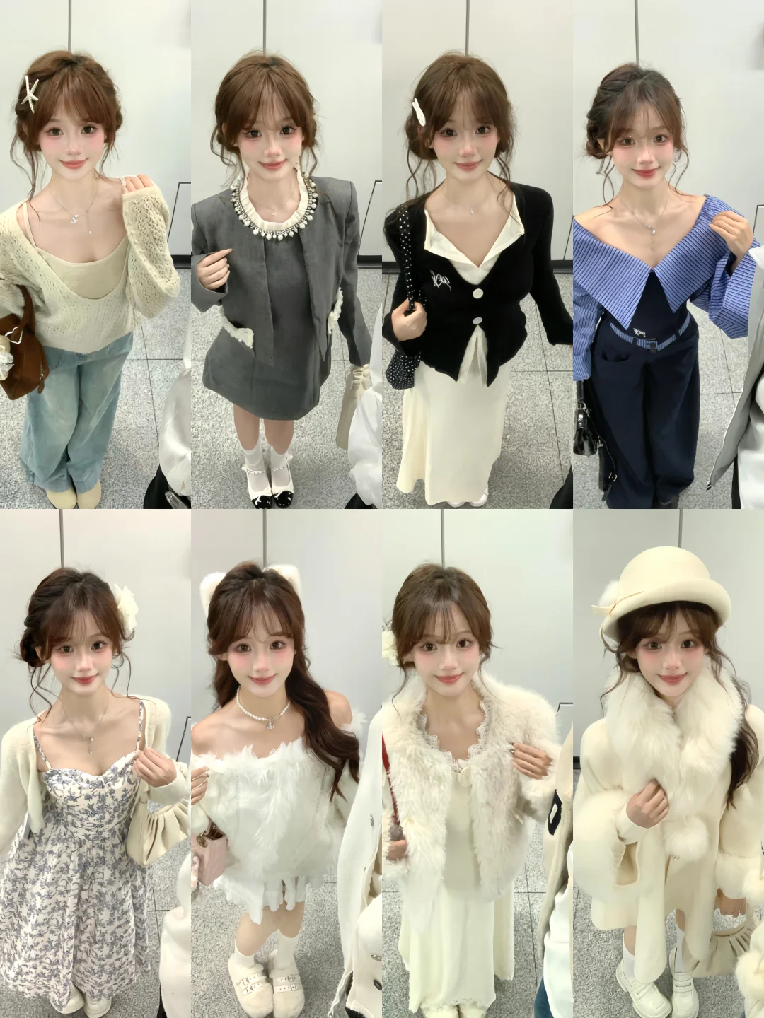 32套|秋冬小个子复古穿搭